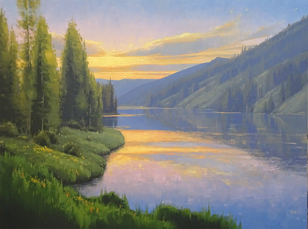 Sundown, Hahns Peak Lake