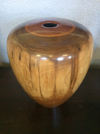 Walnut and Purple Heart Vessel (v 887)