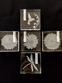 Bud Vases: Hummingbird, Florals, Dragonfly 